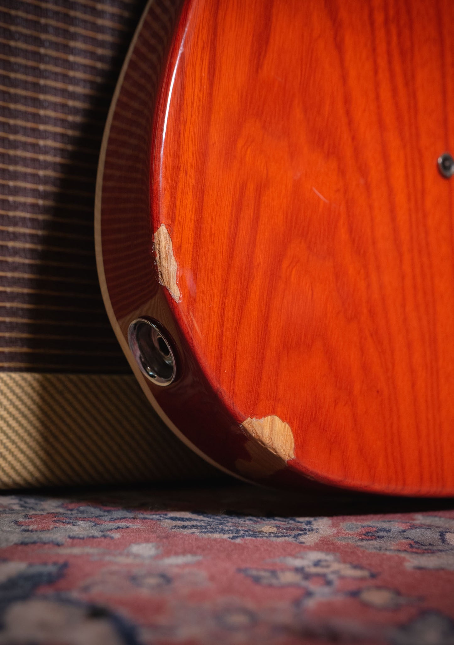 Fender FSR 72 Telecaster Custom P90 Sunset Orange Transparent usada año 2012 - Guitarra eléctrica