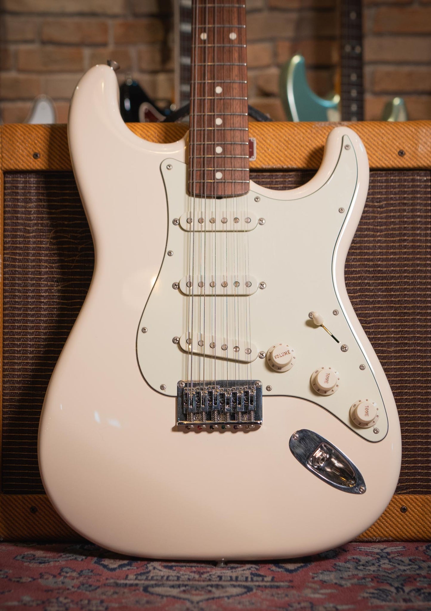 Fender FSR Traditional Stratocaster XII 12 Cuerdas Olympic White usada (incluye funda) - Guitarra eléctrica