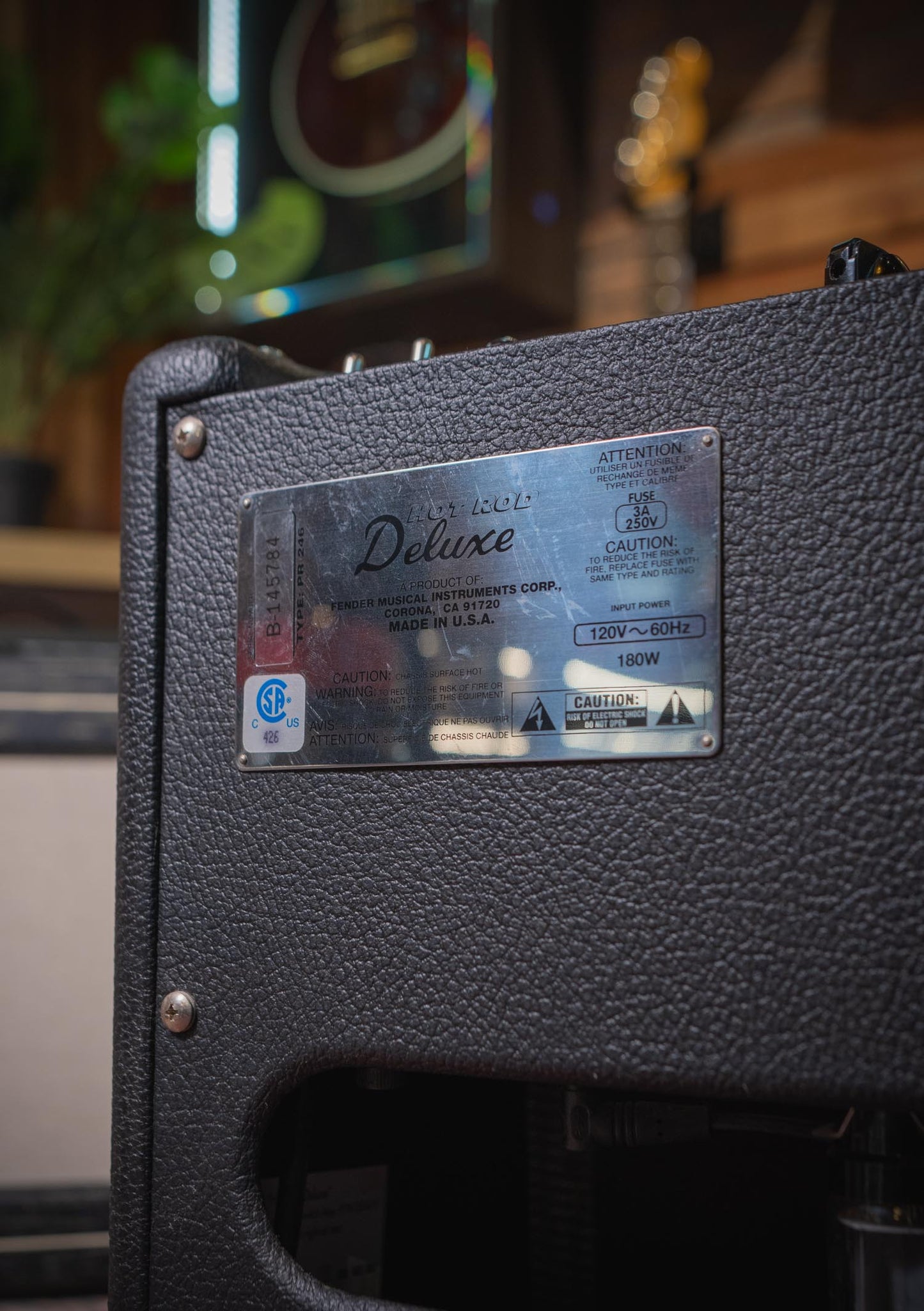 Fender Hot Rod Deluxe Black usado año 2001 (incluye funda) - Amplificador de guitarra