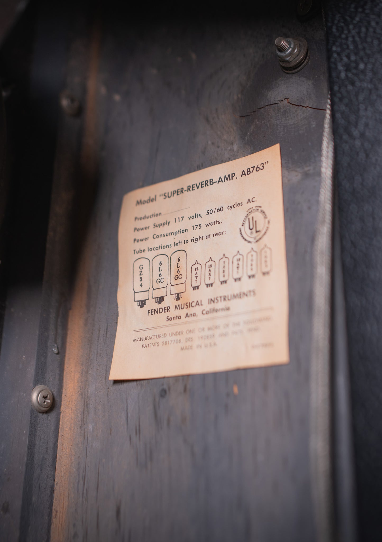 Fender Super Reverb Amp 4x10 made in USA  usado año 1969 - Amplificador de guitarra