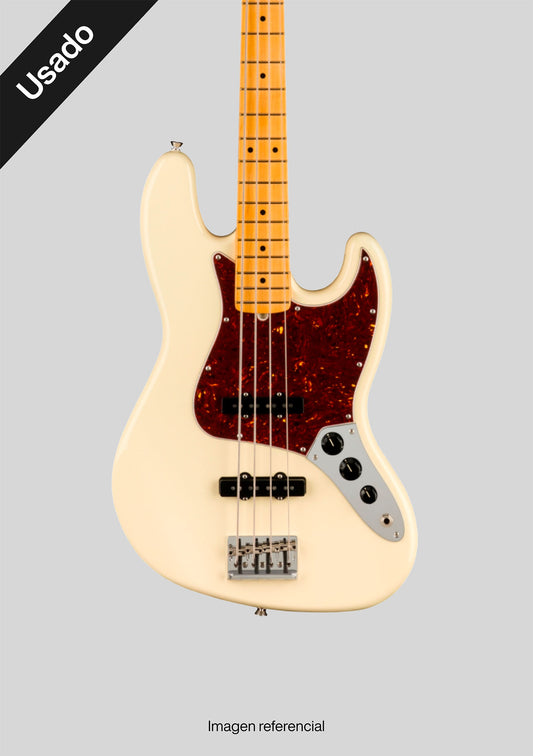 Fender American Professional II Jazz Bass Olympic White usado año 2020 (incluye hardcase) - Bajo eléctrico