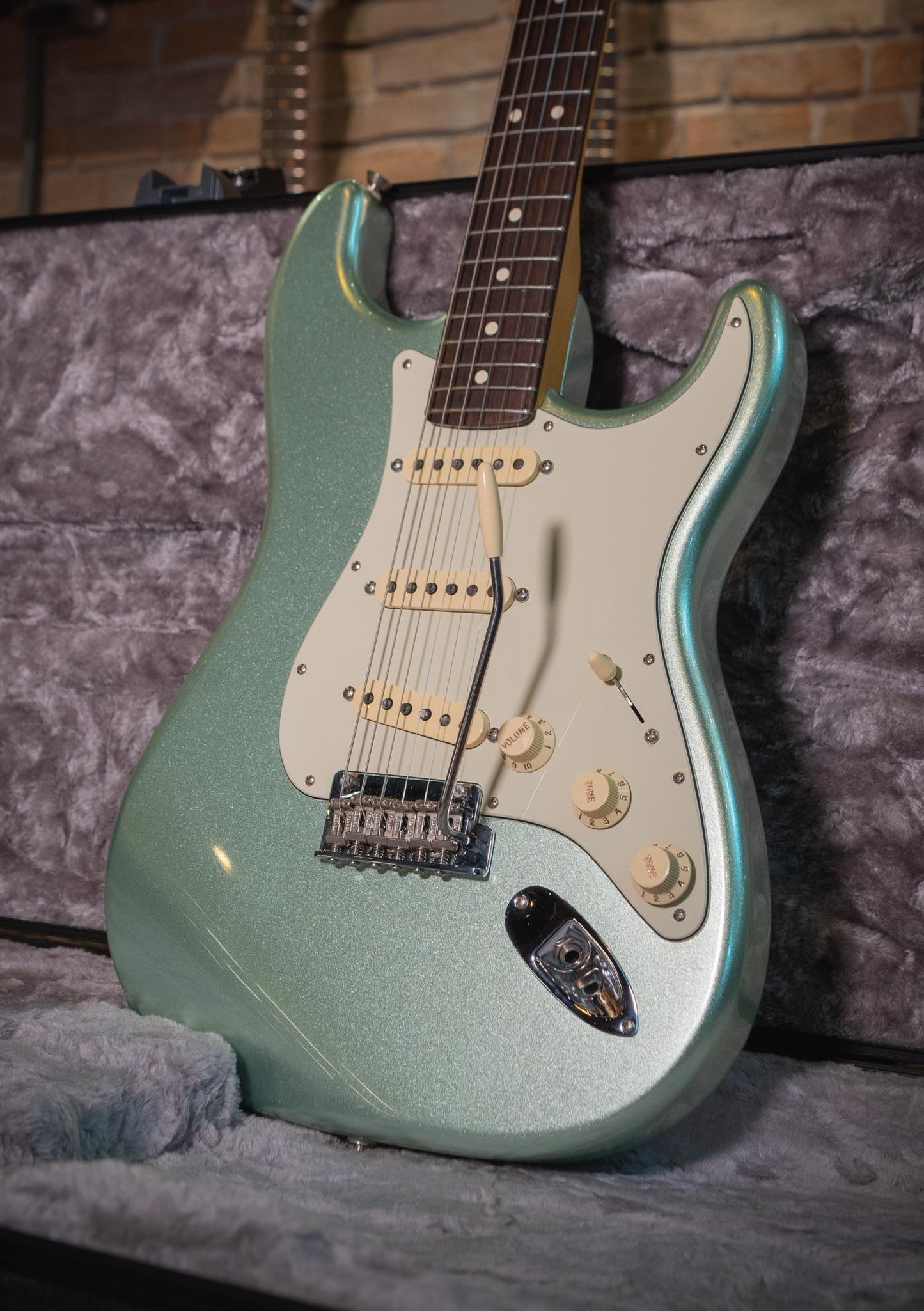 Fender American Professional II Stratocaster®  Mystic Surf Green usada año 2021 (incluye hardcase) - Guitarra eléctrica