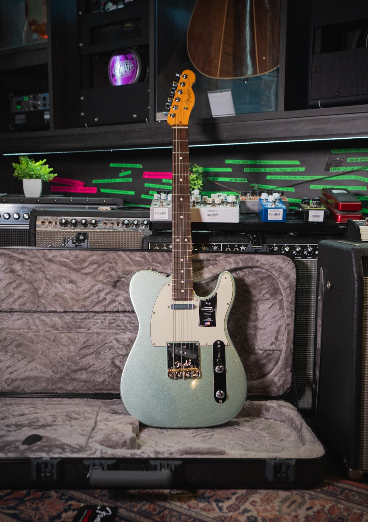 Fender American Professional II Telecaster Mystic Surf Green - Guitarra eléctrica