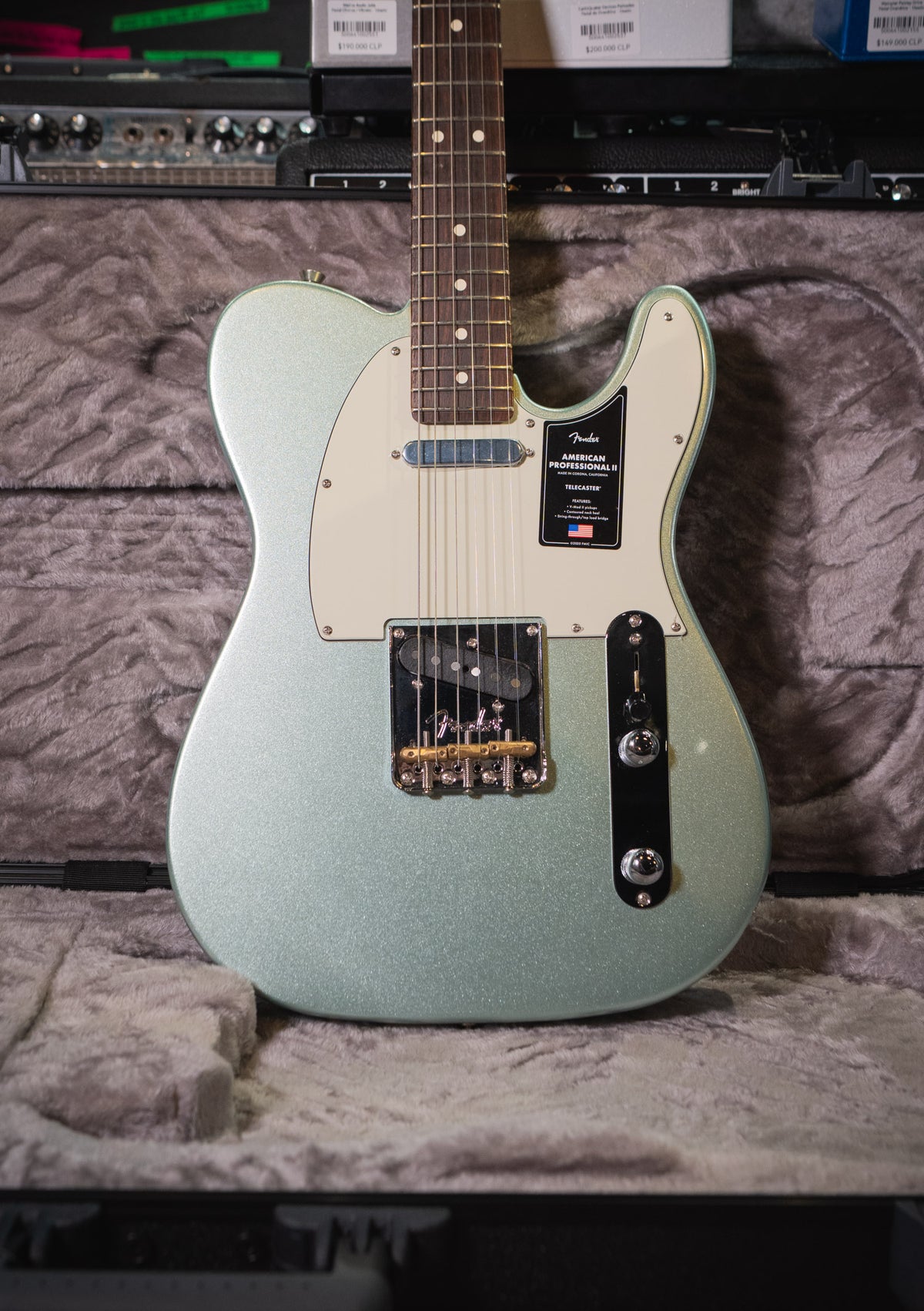 Fender American Professional II Telecaster Mystic Surf Green - Guitarra eléctrica