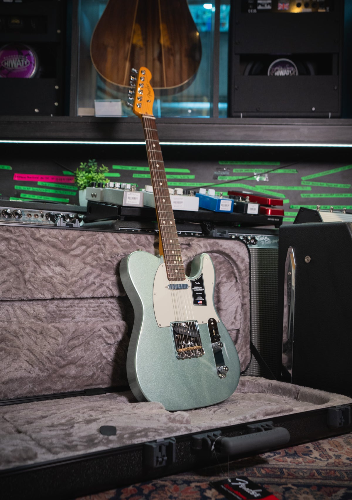 Fender American Professional II Telecaster Mystic Surf Green - Guitarra eléctrica