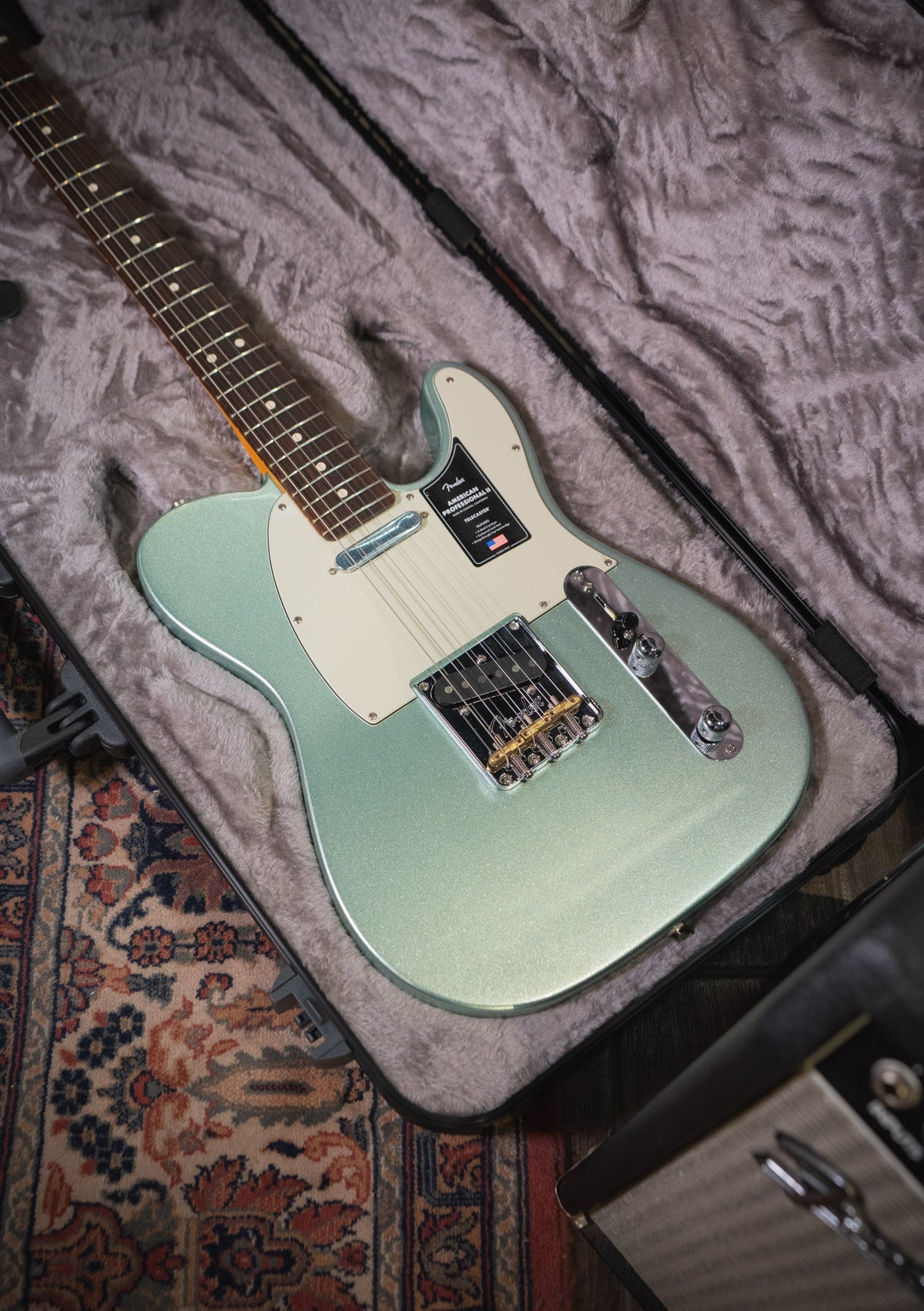 Fender American Professional II Telecaster Mystic Surf Green - Guitarra eléctrica