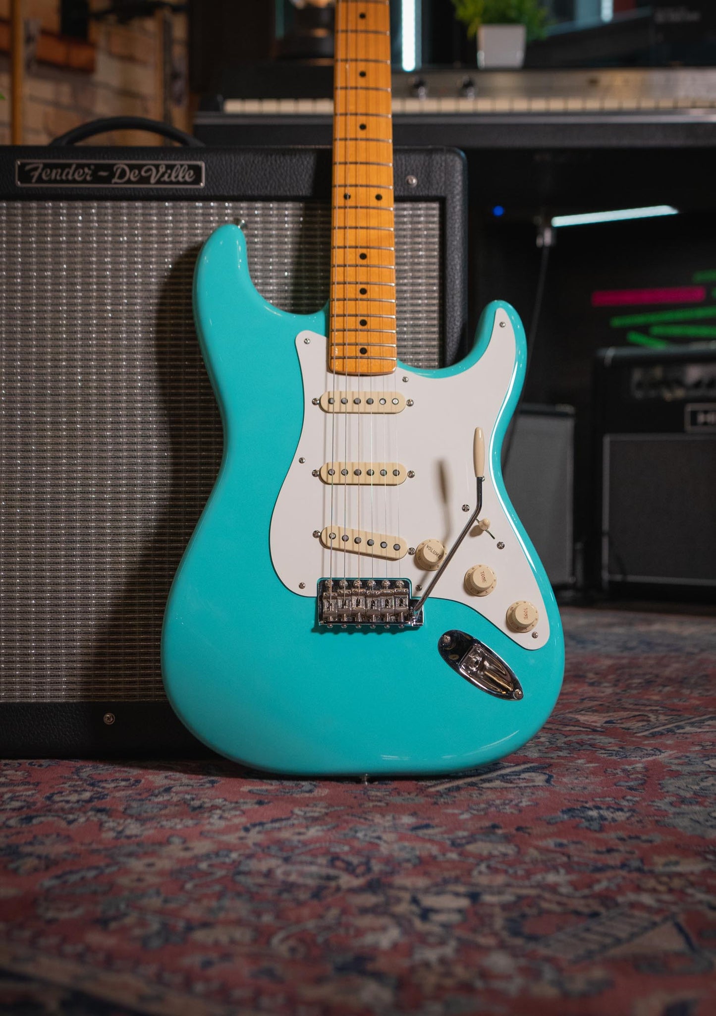 Fender American Vintage II 1957 Stratocaster Sea Foam Green año 2024 semi nueva - Guitarra eléctrica