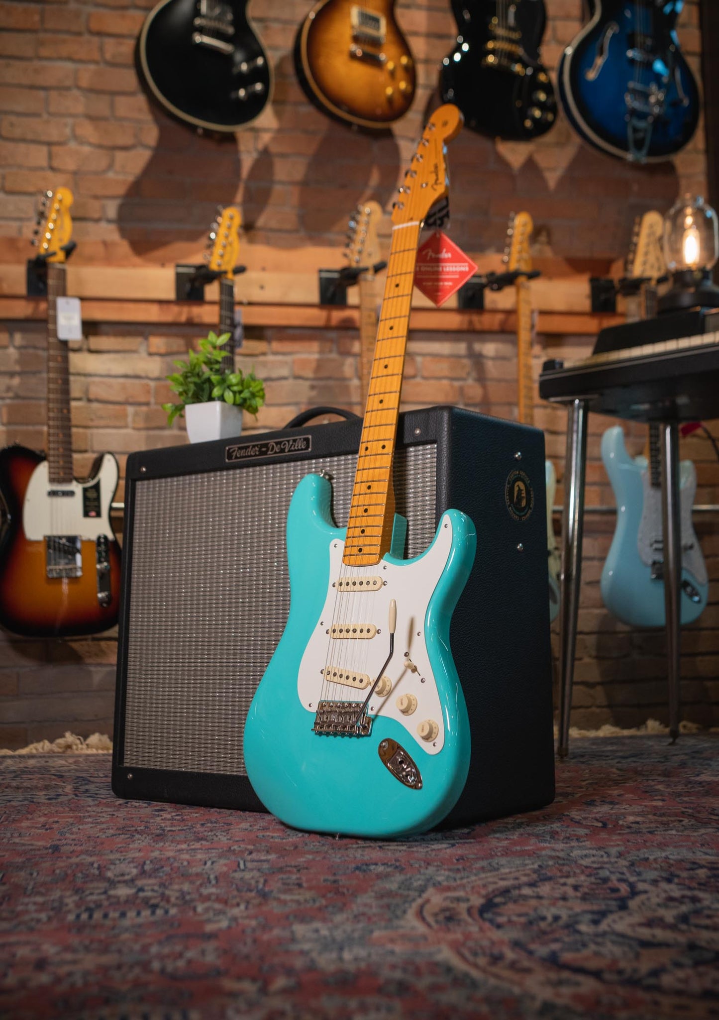 Fender American Vintage II 1957 Stratocaster Sea Foam Green año 2024 semi nueva - Guitarra eléctrica