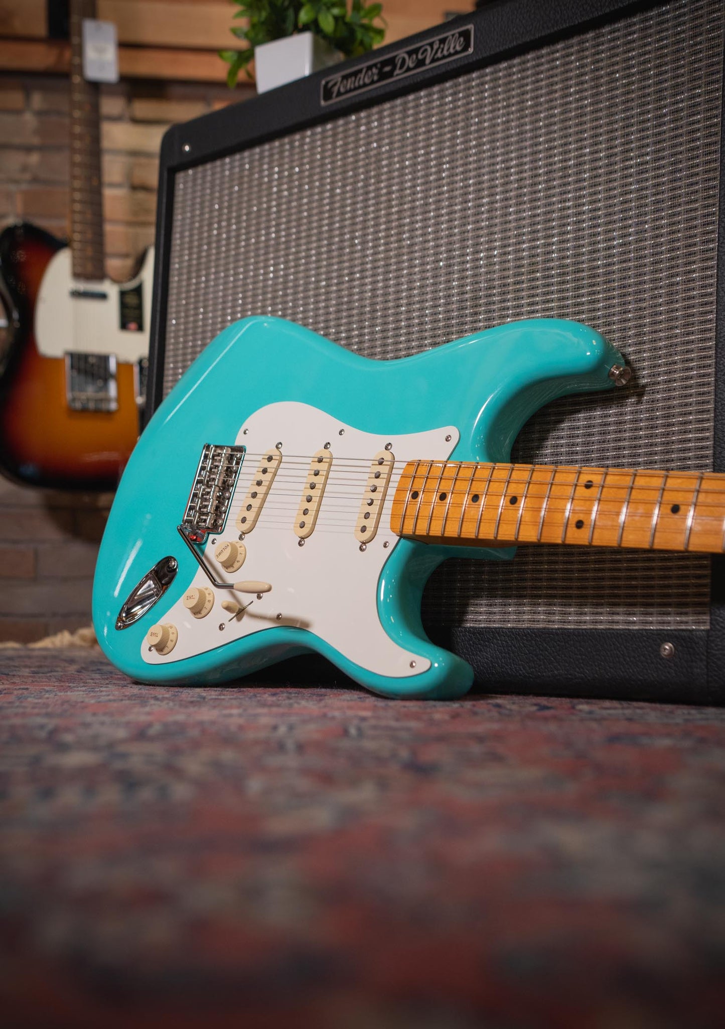 Fender American Vintage II 1957 Stratocaster Sea Foam Green año 2024 semi nueva - Guitarra eléctrica