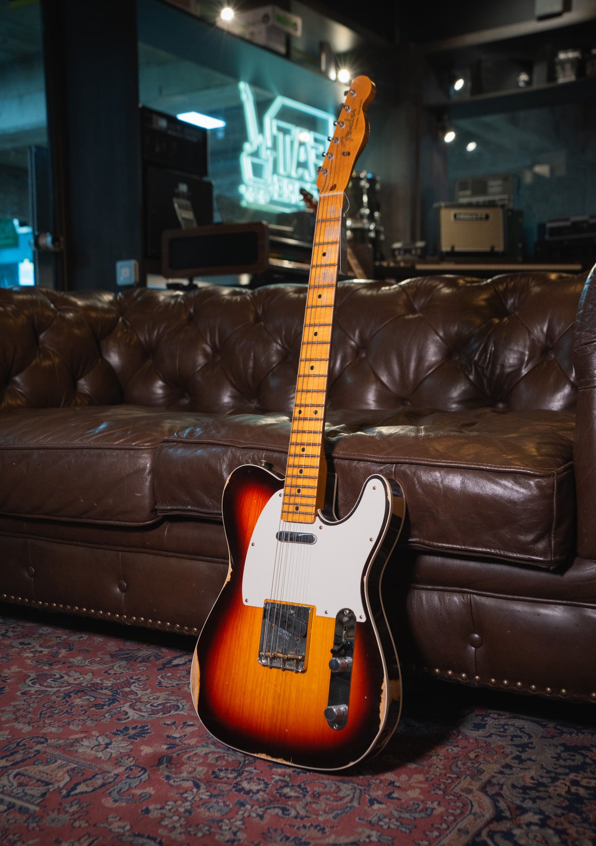 Fender  Custom Shop 59 Telecaster Custom Relic MN - Wide-Fade Chocolate 3TS usada año 2022 (incluye funda) - Guitarra eléctrica