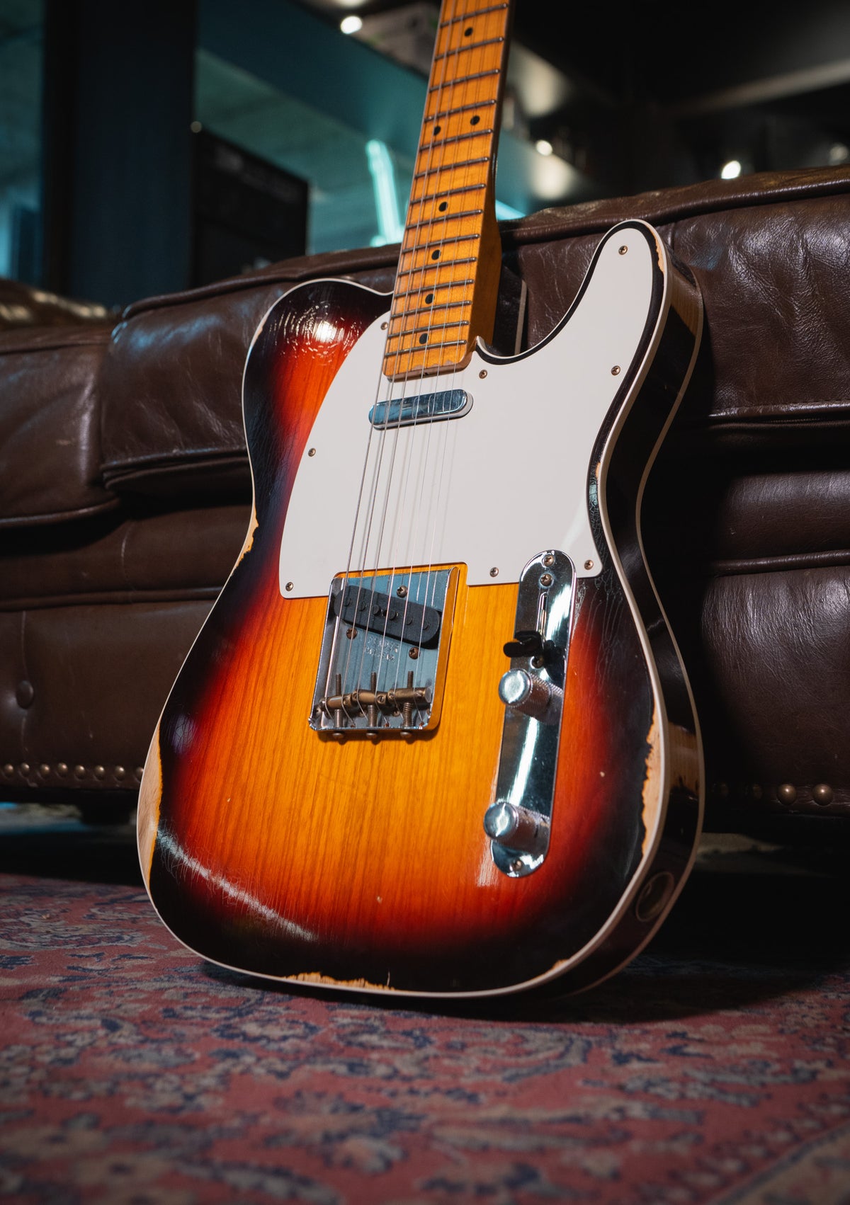 Fender  Custom Shop 59 Telecaster Custom Relic MN - Wide-Fade Chocolate 3TS usada año 2022 (incluye funda) - Guitarra eléctrica