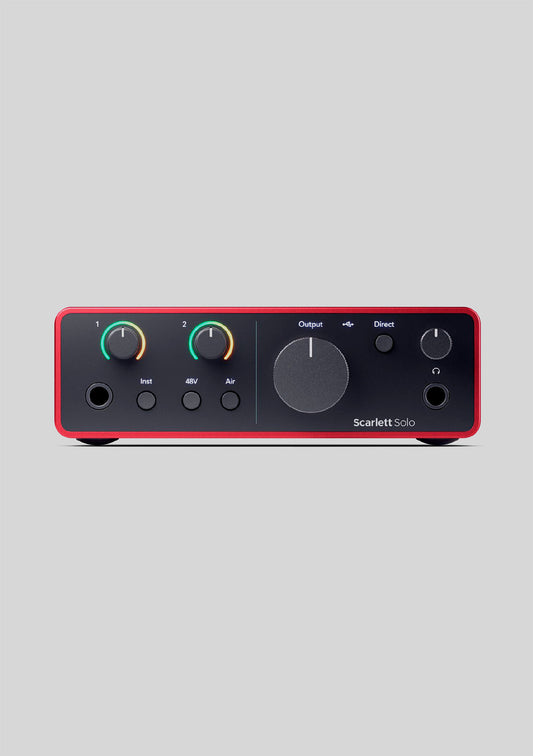 Focusrite Scarlett Solo 4th generación Roja demo model - Interfaz de audio
