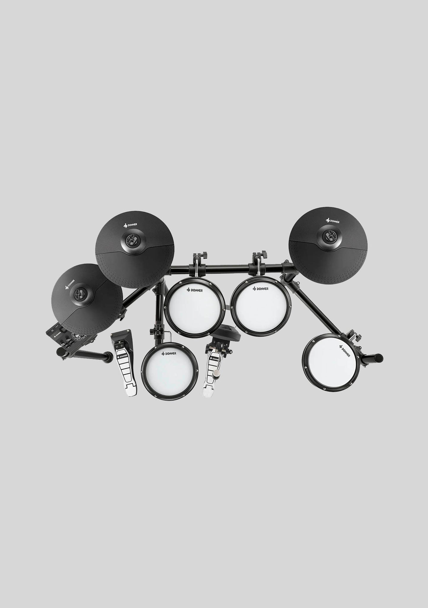 Kit de batería electrónica intermedia Donner, incluye audífonos y sillin DED-200