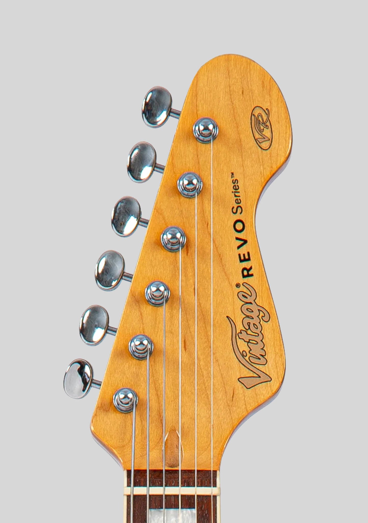 Vintage Revo Series Surfmaster 90 - Metallic Silver - Guitarra eléctrica