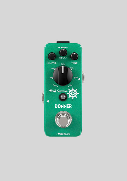 Pedal de FX Reverb Donner 7 modos 'Verb Square'
