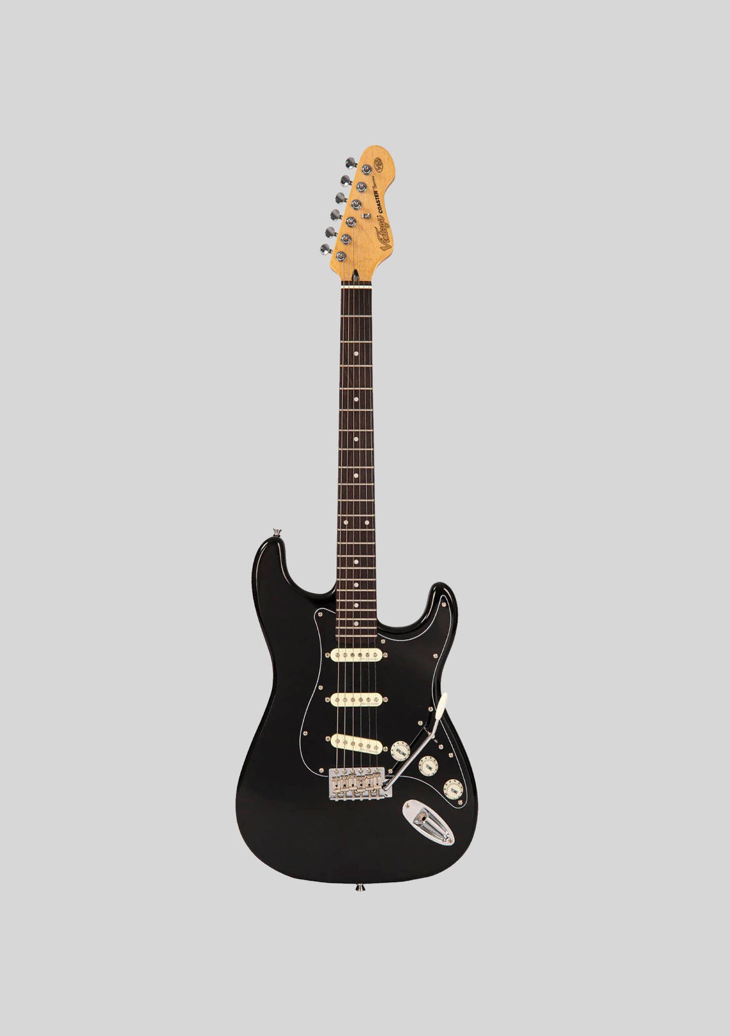 Vintage V60 Coaster Series - Gloss Black - Guitarra eléctrica