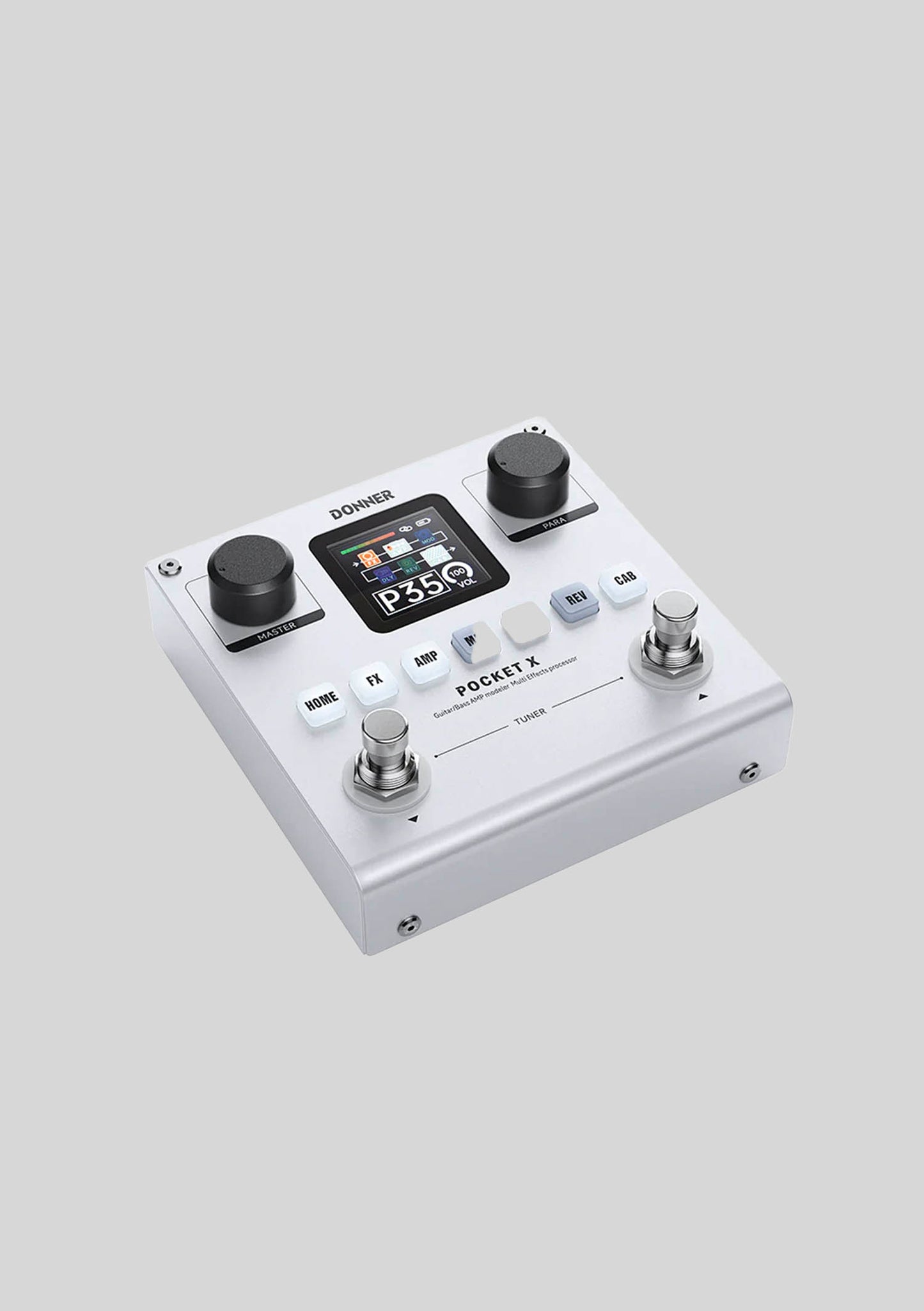 Pedal Multi efecto para guitarra/bajo Donner 'Pocket X'