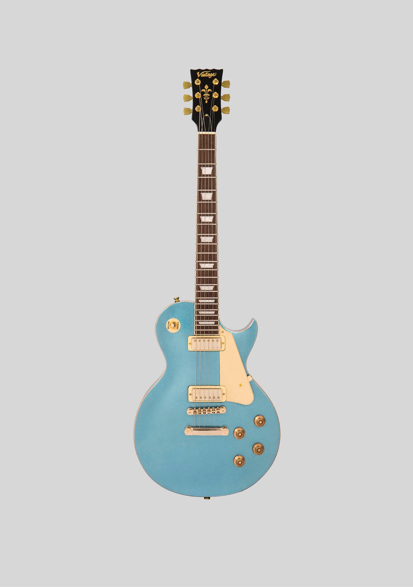 Guitarra eléctrica Vintage V100 Mini HB Les Paul - Gun Hill Blue