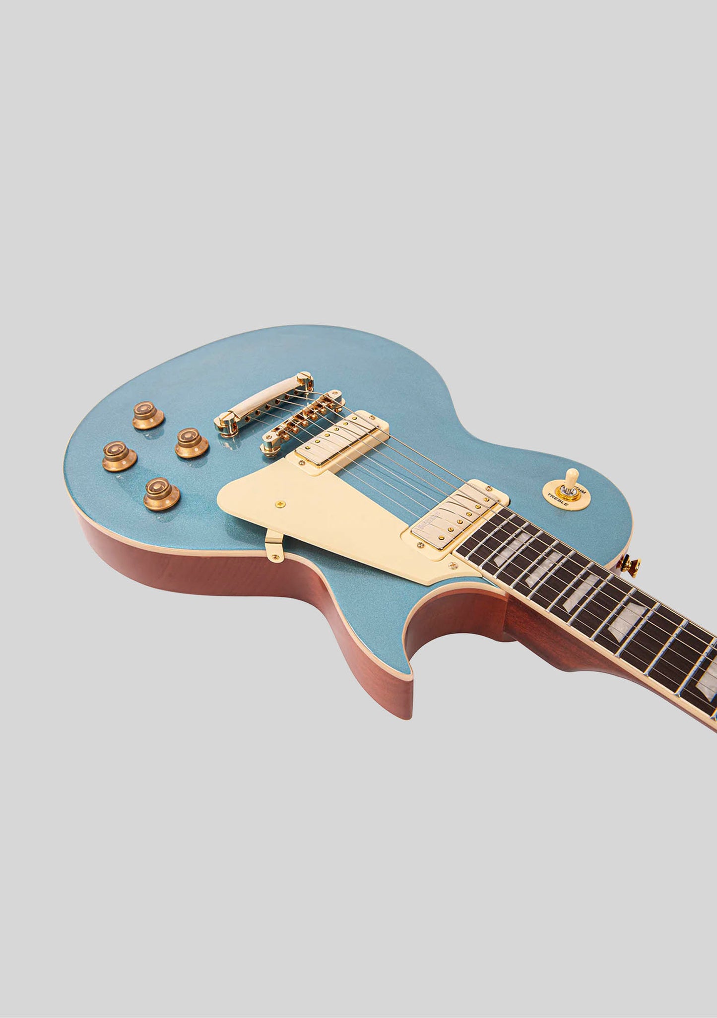 Guitarra eléctrica Vintage V100 Mini HB Les Paul - Gun Hill Blue