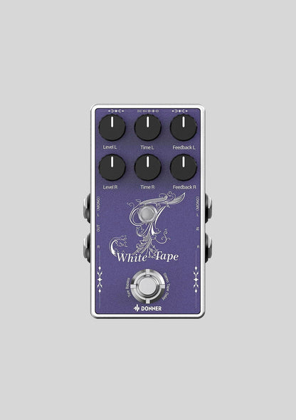 Pedal de FX Delay Donner'White Tape'