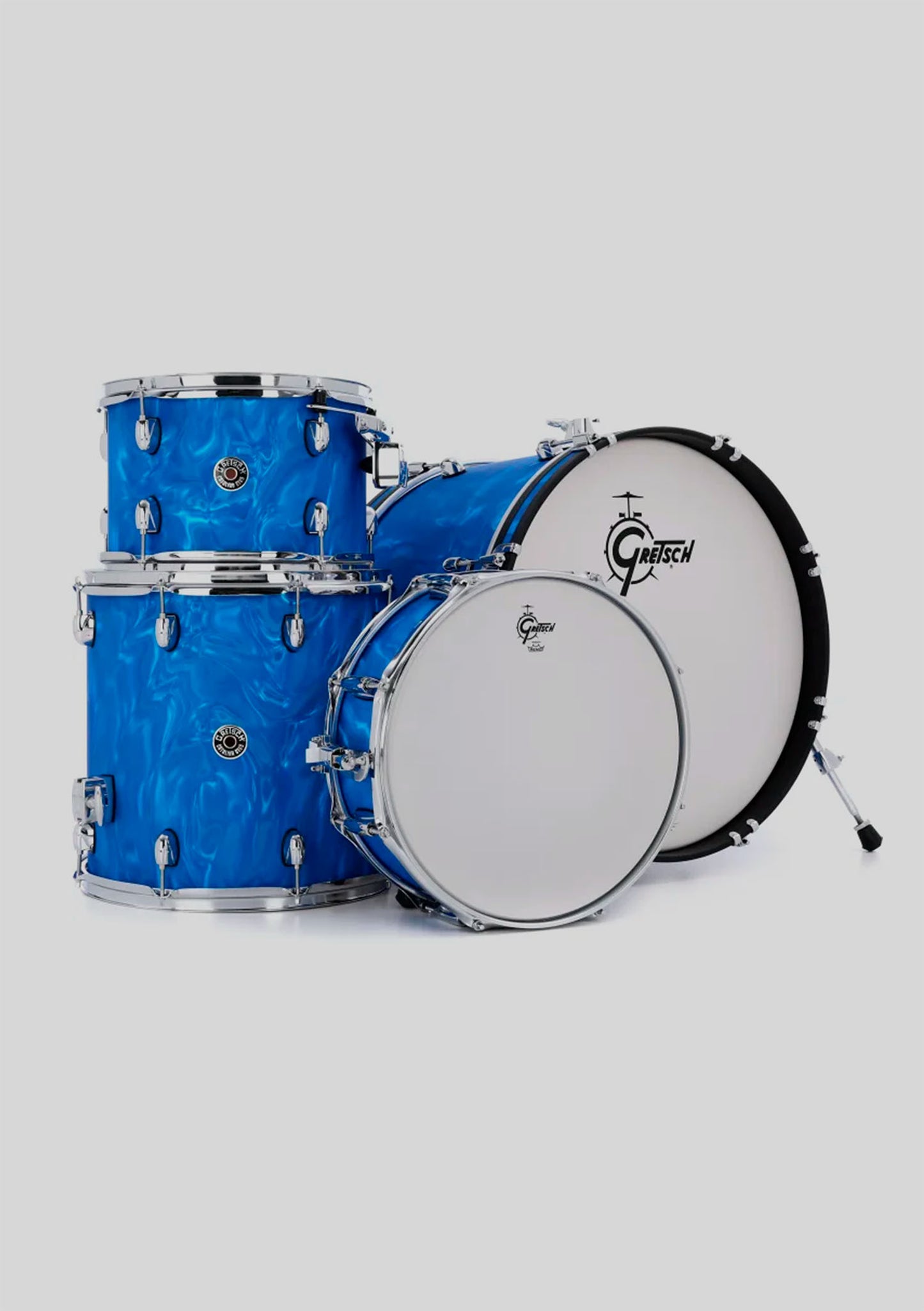 Gretsch catalina club classic 12,14,20,14x5,5 blue satin flame - Batería acústica
