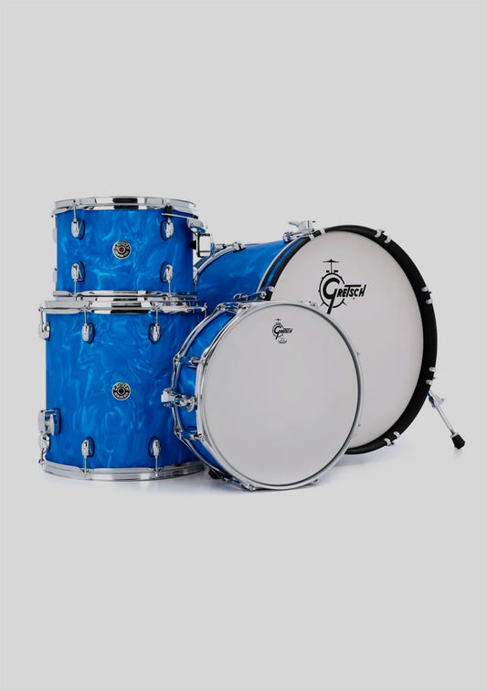 Gretsch catalina club classic 12,14,20,14x5,5 blue satin flame - Batería acústica