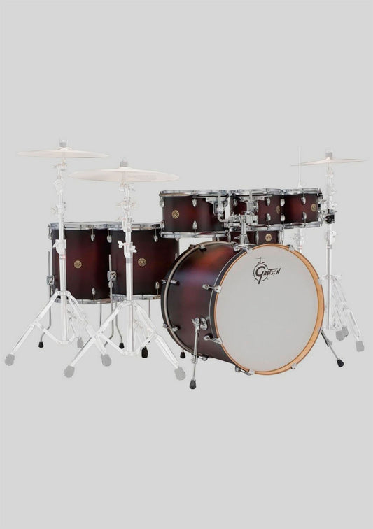 Gretsch catalina maple 8,10,12,14,16,22,14x6 satin deep cherry burst - Batería acústica