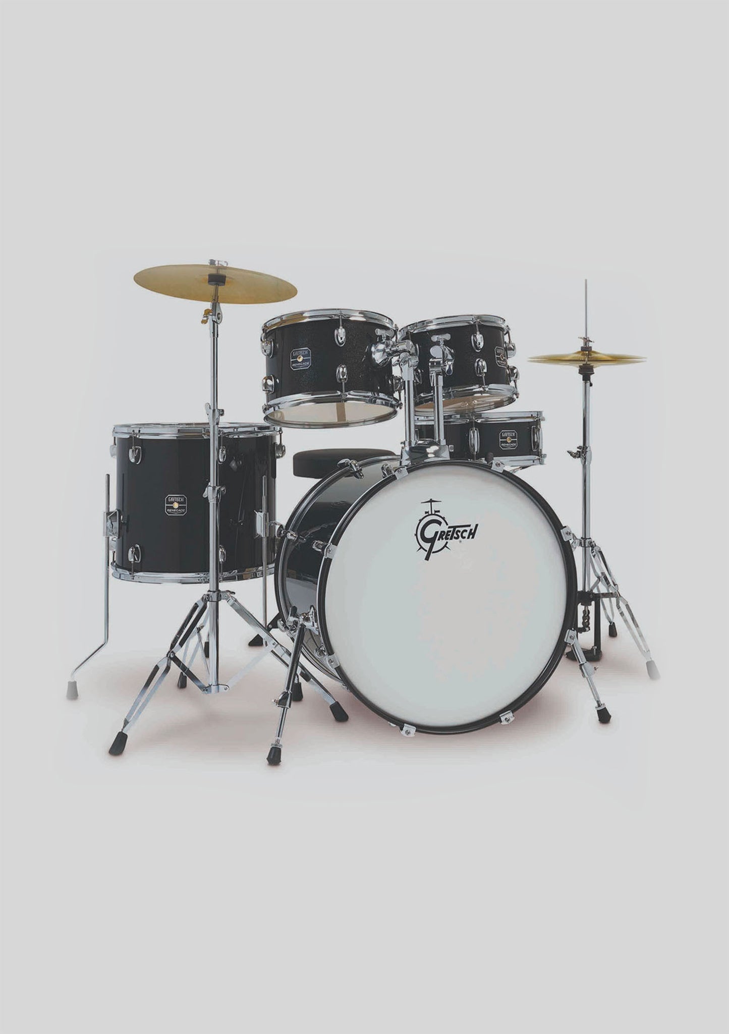 Gretsch renegade 10,12,16,22,14x5,5 black mist - Batería acústica