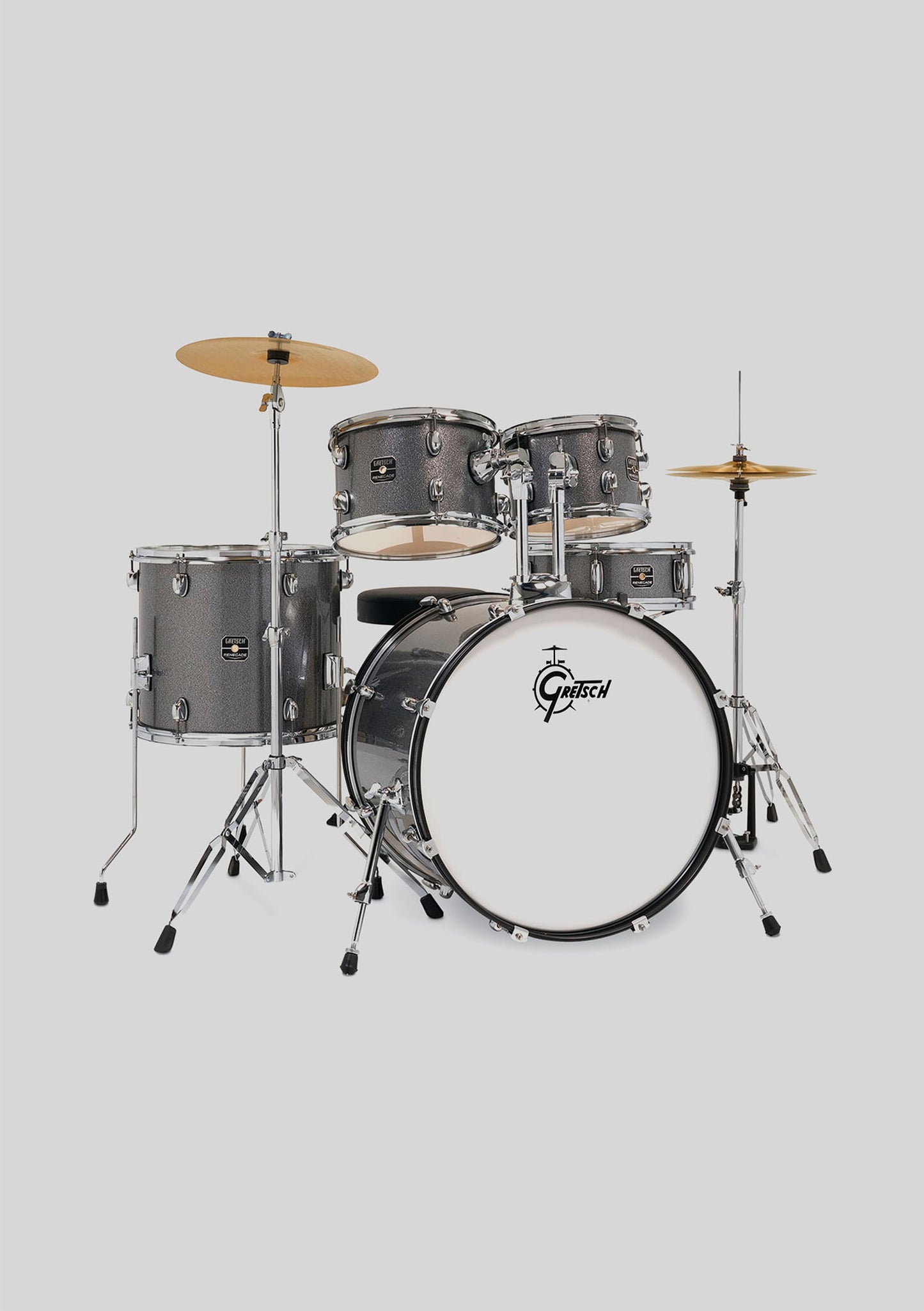 Gretsch renegade 10,12,16,22,14x5,5 grey sparkle - Batería acústica