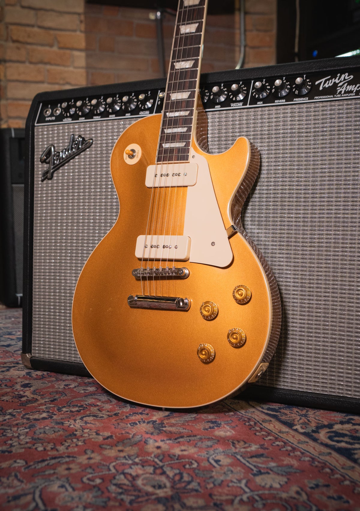 Gibson Les Paul Standard 50s Goldtop P90 usada año 2019 - Guitarra eléctrica