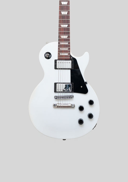 Guitarra Eléctrica Gibson Les Paul Studio Alphine White usada año 2013