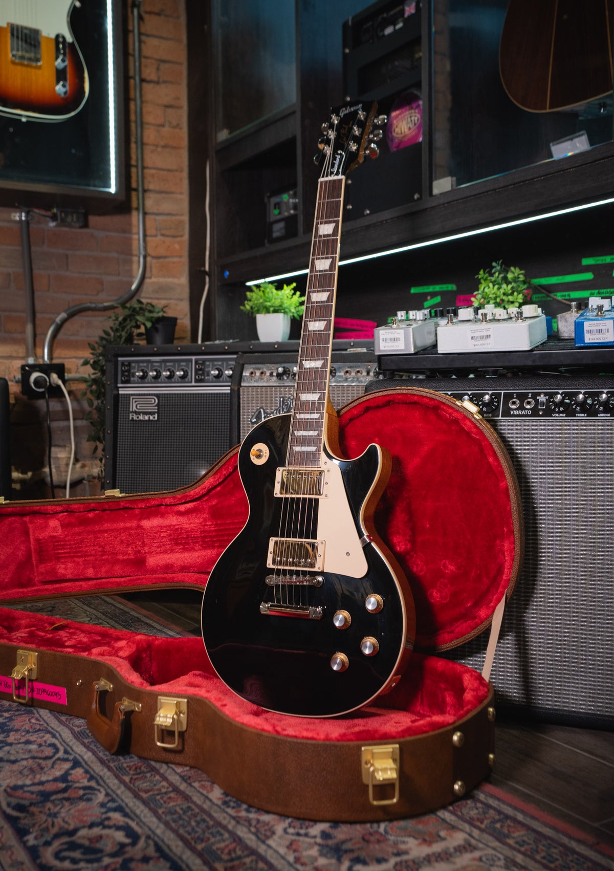 Gibson Les Paul Standard '60s Plain Top Ebony - Guitarra eléctrica