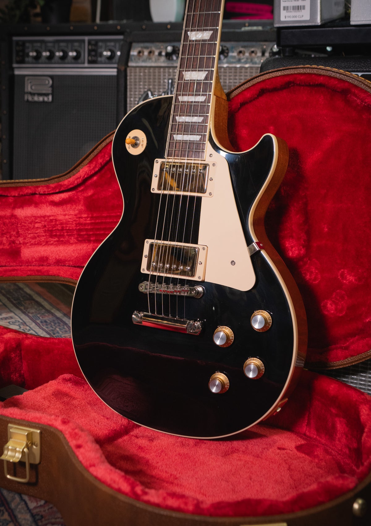 Gibson Les Paul Standard '60s Plain Top Ebony - Guitarra eléctrica
