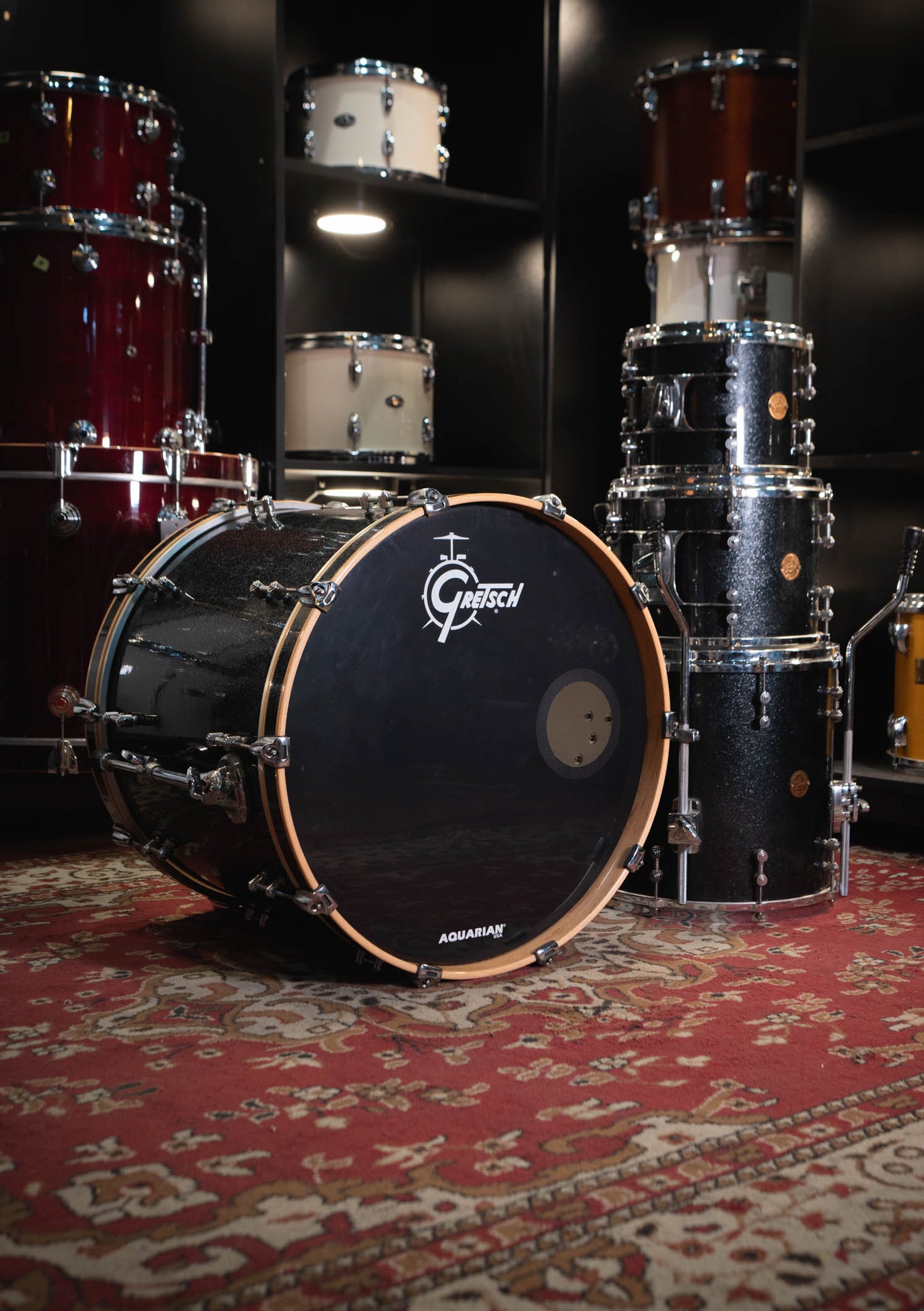 Gretsch Drums New Classic Black Galaxy Sparkle 22-10-12-14 (usado) Shell Pack - Batería acústica