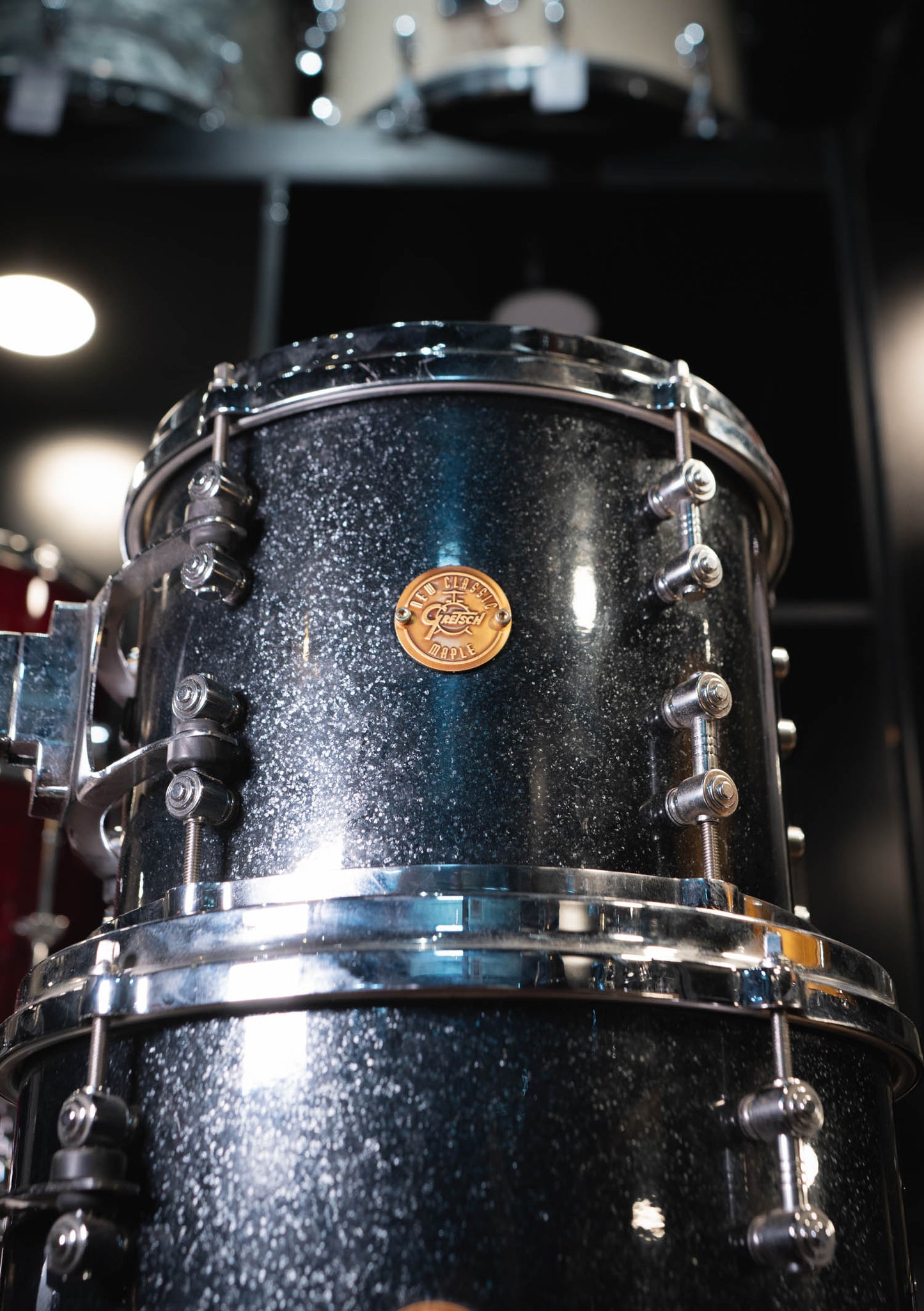 Gretsch Drums New Classic Black Galaxy Sparkle 22-10-12-14 (usado) Shell Pack - Batería acústica
