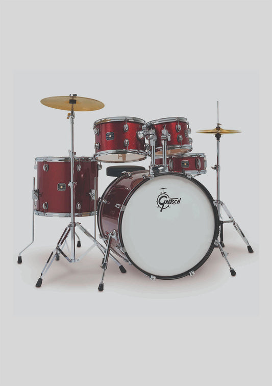 Gretsch Renegade color Ruby Sparkle - Set batería completo