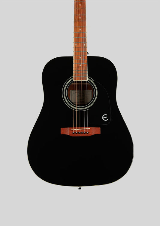 Guitarra acústica Epiphone Songmaker DR-100 color ebony (cuerdas metálicas)