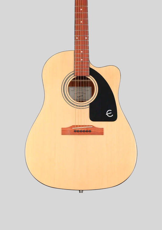 Guitarra electroacústica Epiphone J-15 EC Deluxe (incluye estuche rígido) color natural