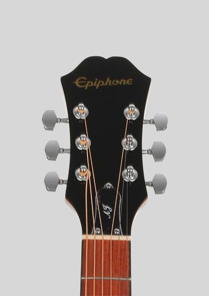 Guitarra electroacústica Epiphone J-15 EC Deluxe (incluye estuche rígido) color natural