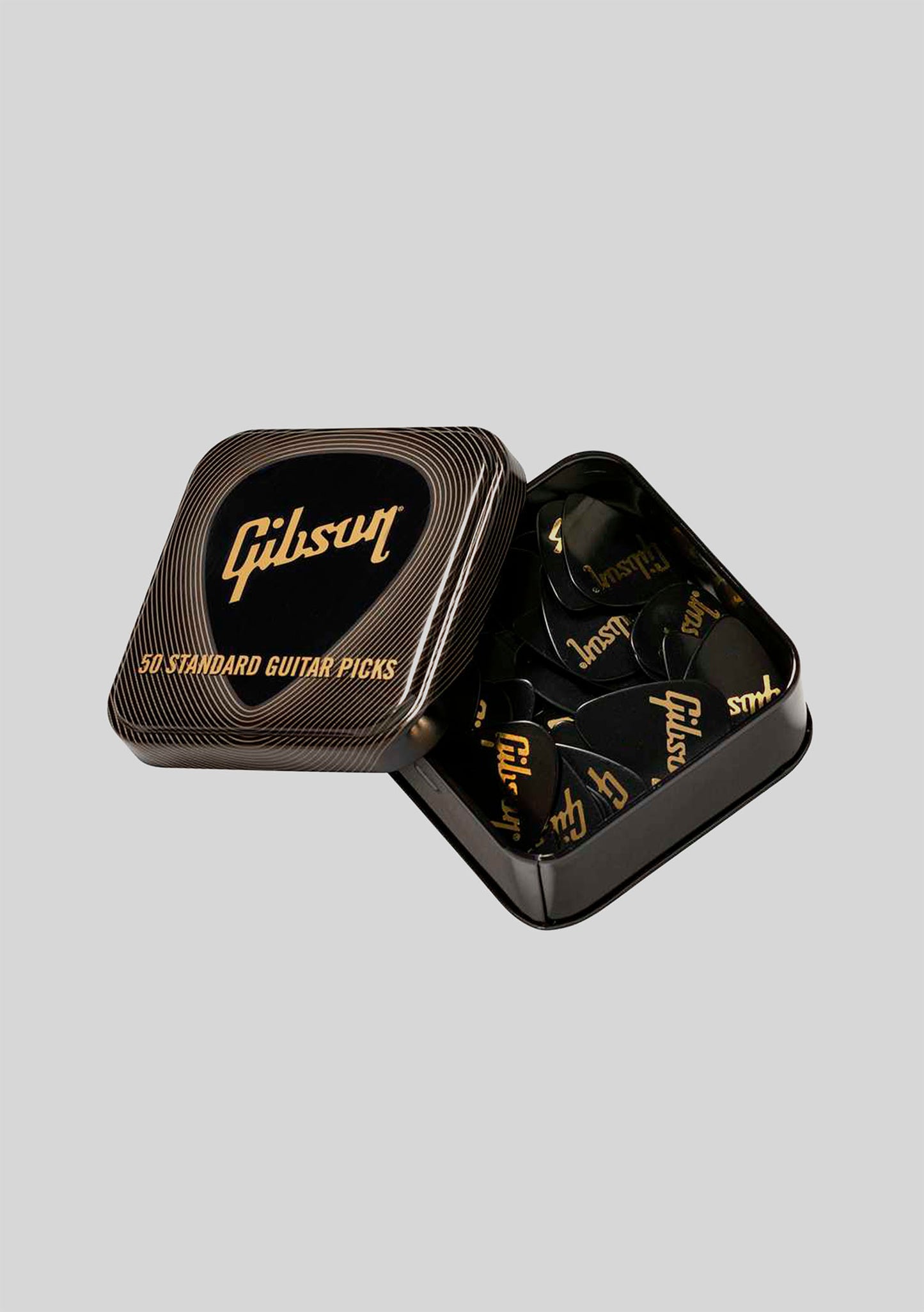 Set de uñetas Gibson Heavy (50 un) caja metálica