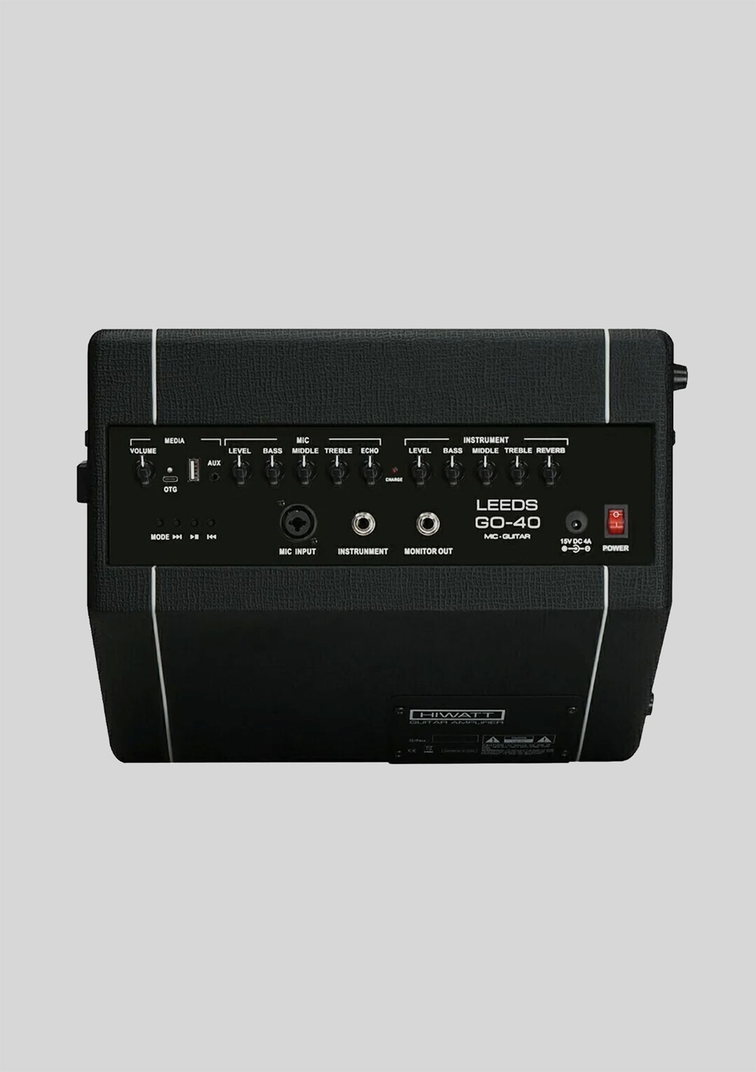 ギター LORENZ FAT BOY BIT AMPLIFIER Hiwatt Leed GO 40 recargable - Amplificador portátil de guitarra