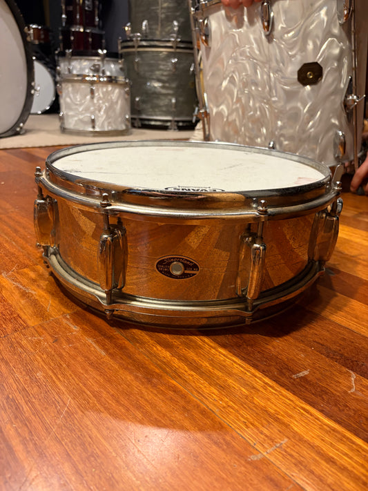 Slingerland Sound King 14 x 5 Chrome over brass usada años 60s - Caja