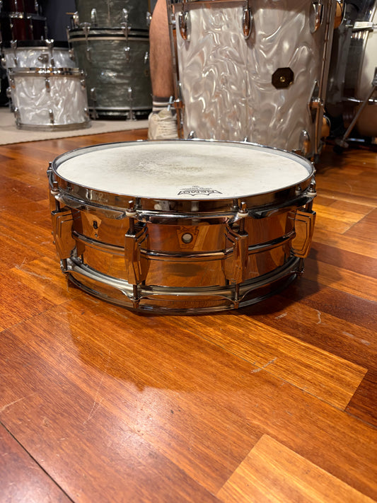 Ludwig  Supraphonic 14 x 5.5 Chrome usada años 70s - Caja