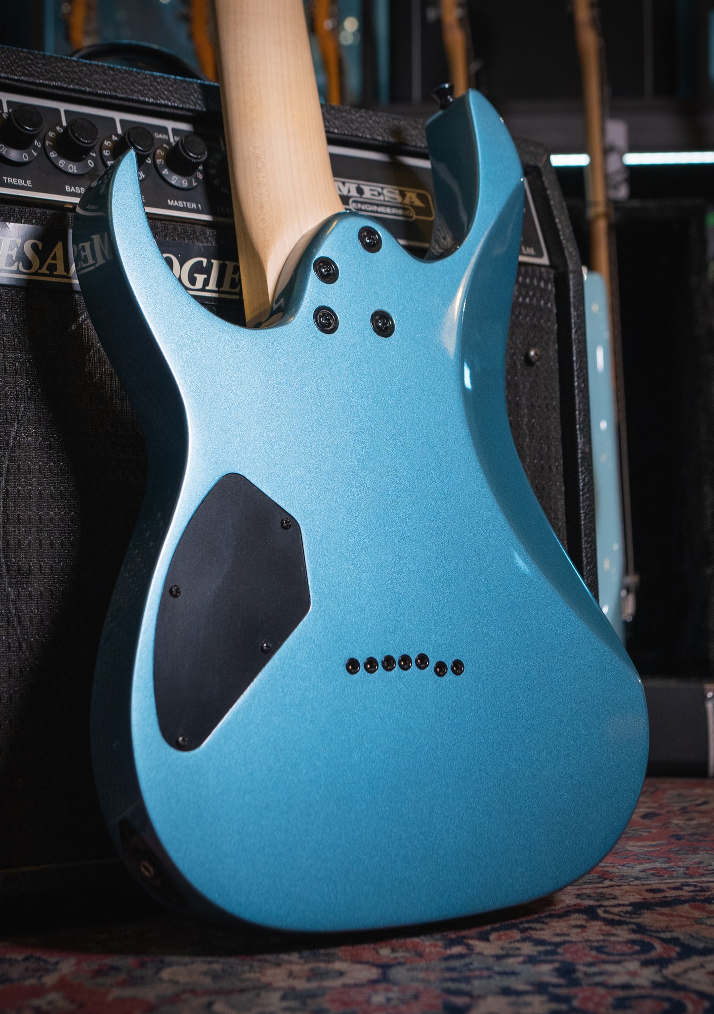 Ibanez Gio GRG7221M 7 cuerdas Metallic Light Blue usada (incluye softcase) - Guitarra eléctrica