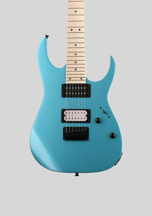 Ibanez Gio GRG7221M 7 cuerdas Metallic Light Blue usada (incluye softcase) - Guitarra eléctrica