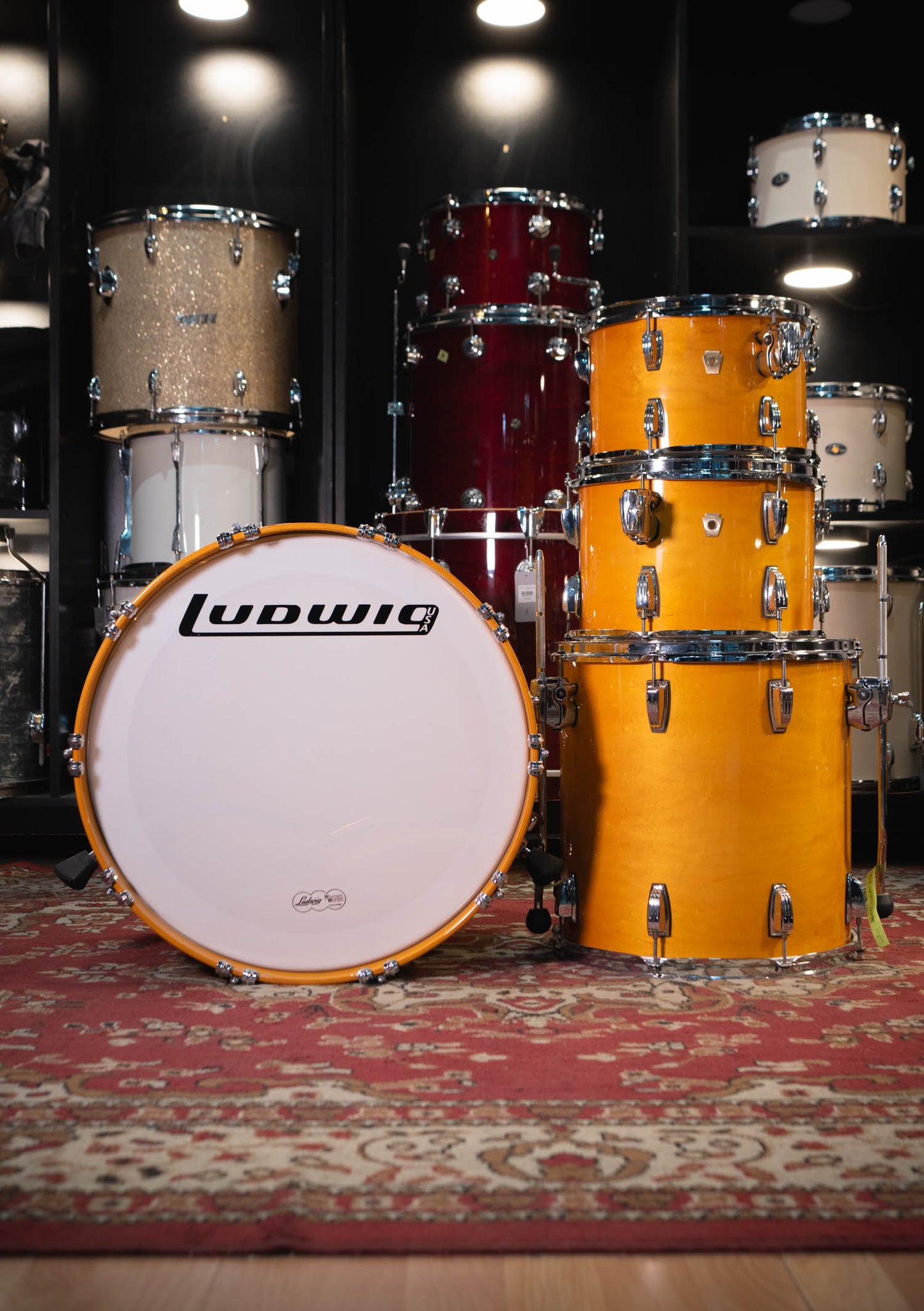 Ludwig Classic Maple usada 22, 12, 13, 16 Shell Pack - Batería acústica