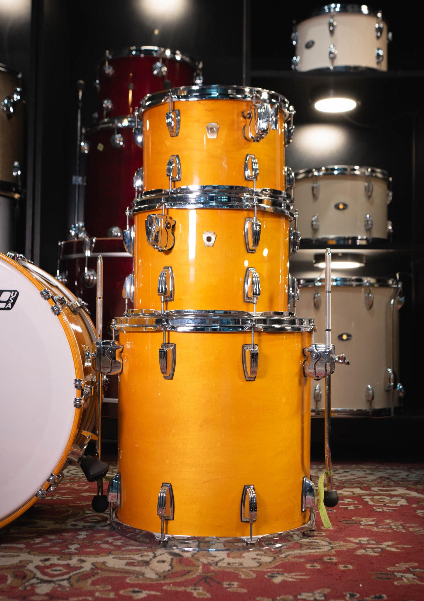 Ludwig Classic Maple usada 22, 12, 13, 16 Shell Pack - Batería acústica