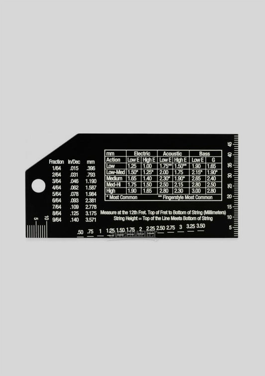 Regla medición de acción MusicNomad Precision String Action Gauge MN602