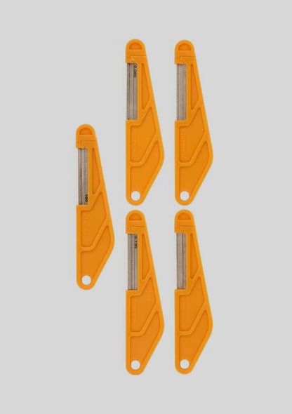 Set de limas para nut bajo eléctrico MusicNomad Bass Guitar Diamond Coated Nut File Set - 5 pc w/Metal Case MN673