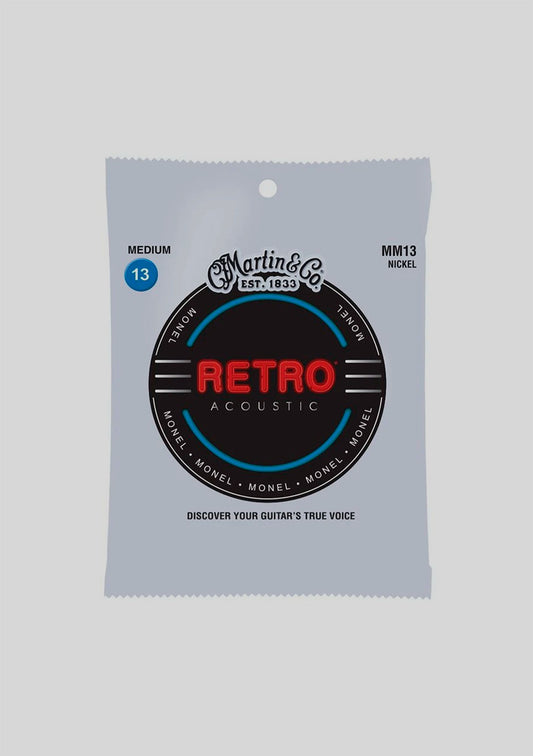 Cuerda guitarra acústica Martin MM13 Retro Medium Monel 13-56